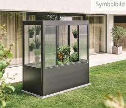 biohort Hochbeete & Frühbeete > Gewächshausaufsatz Florentina für Größe 2 x 0,5 m, ca. B201,6/H136,4/T54,7 cm