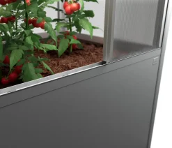 biohort Gewächshäuser - Gewächshaus Florentina 2 x 0,5 MAXI, ca. B201,6/H213,4/T54,7 cm Quarzgrau
