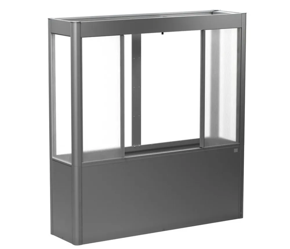 biohort Gewächshäuser - Gewächshaus Florentina 2 x 0,5 MAXI, ca. B201,6/H213,4/T54,7 cm Quarzgrau