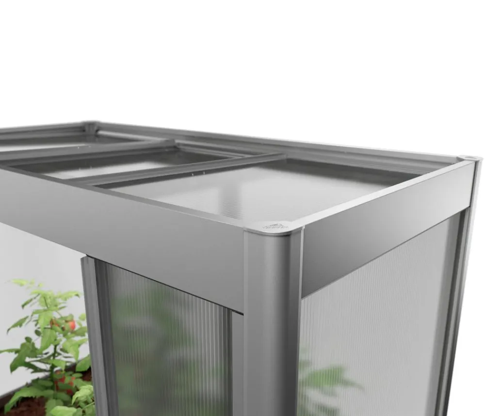 biohort Gewächshäuser - Gewächshaus Florentina 2 x 0,5 MAXI, ca. B201,6/H213,4/T54,7 cm Quarzgrau