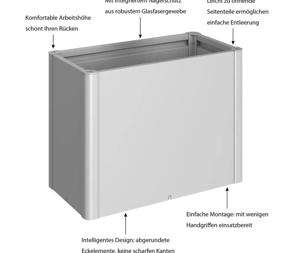 biohort Hochbeet Belvedere 100 Silber Online