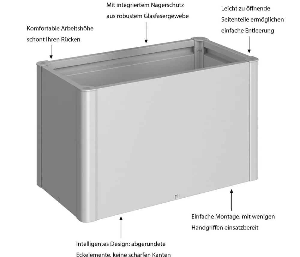 biohort Hochbeet Belvedere 100 Silber Discount