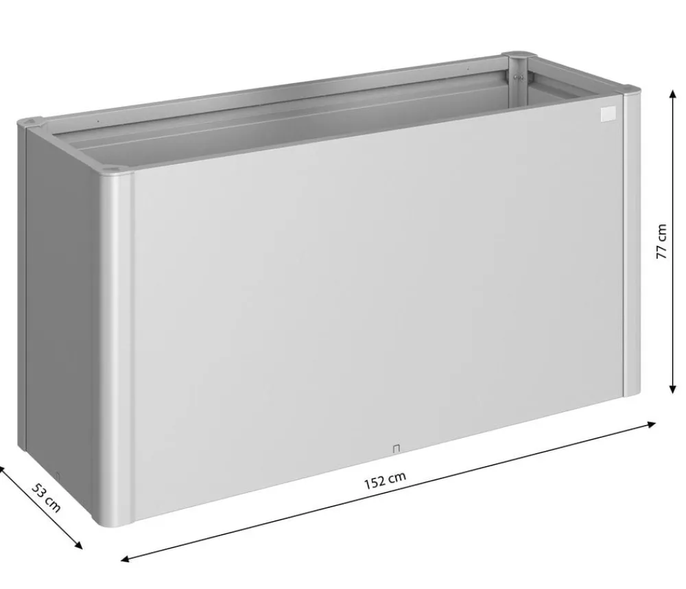 biohort Hochbeete & Frühbeete - Hochbeet Belvedere 150 Silber