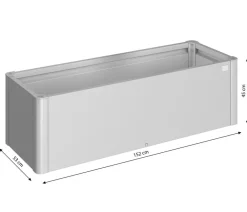 biohort Hochbeete & Frühbeete - Hochbeet Belvedere 150 Silber