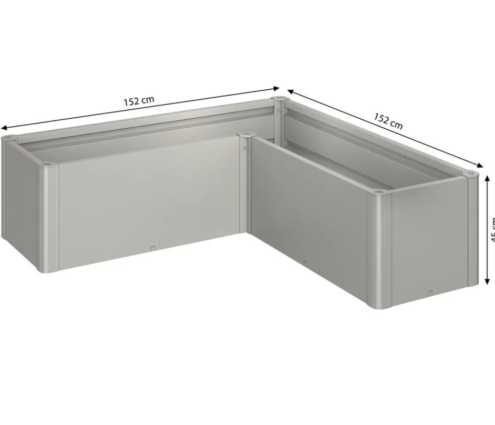 biohort Hochbeete & Frühbeete - Hochbeet Belvedere L150 Quarzgrau