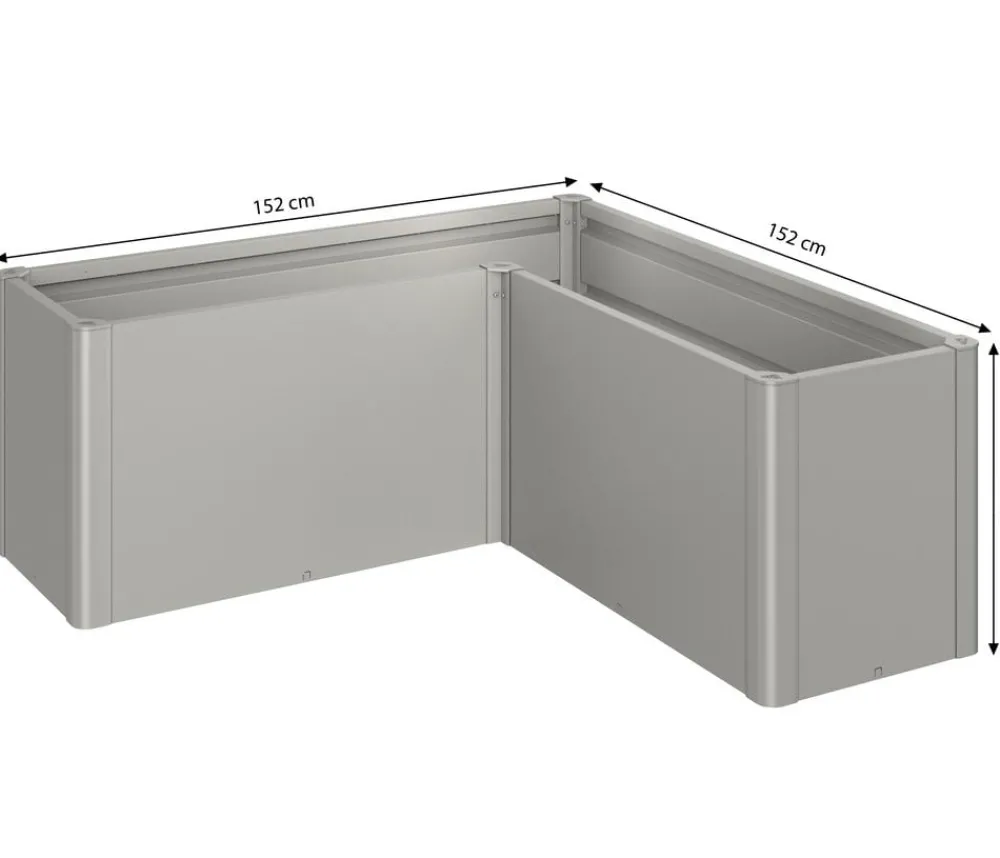 biohort Hochbeete & Frühbeete - Hochbeet Belvedere L150 Quarzgrau