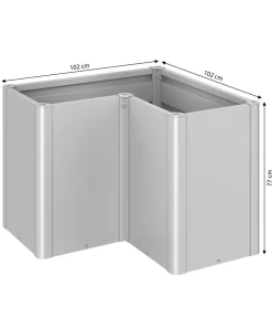 biohort Hochbeet Belvedere L100 Silber Online