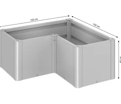 biohort Hochbeet Belvedere L100 Silber Sale