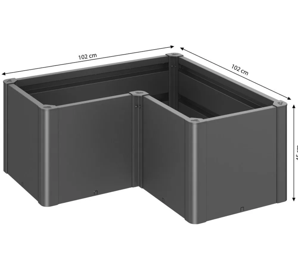 biohort Hochbeete & Frühbeete - Hochbeet Belvedere L100 Dunkelgrau
