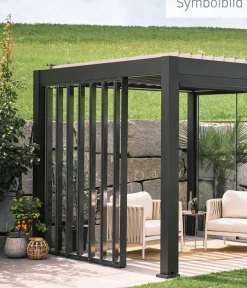 biohort Pergolen > Lamellenseitenwand für Pergolen 2 m, ca. B192,6/H235/T10,3 cm