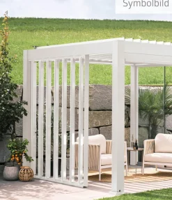 biohort Pergolen > Lamellenseitenwand für Pergolen 2 m, ca. B192,6/H235/T10,3 cm