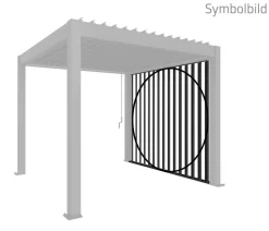 biohort Pergolen > Lamellenseitenwand für Pergolen 2,5 m, ca. B245,7/H235/T10,3 cm