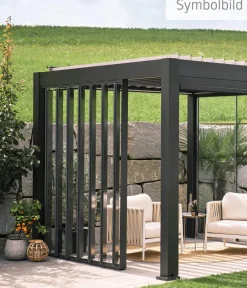 biohort Pergolen > Lamellenseitenwand für Pergolen 2,5 m, ca. B245,7/H235/T10,3 cm