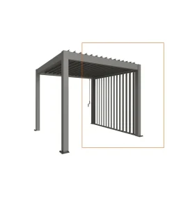 biohort Pergolen > Lamellenseitenwand Gr. 3,5 m, ca. B235/H10/T327 cm