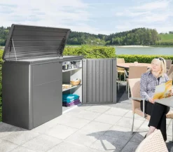 biohort Metallgerätebox HighBoard 160 Dunkelgrau Outlet