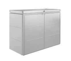 biohort Gartenschränke & Minigaragen - Metallgerätebox HighBoard 160 Silber