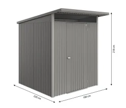 biohort Gartenhäuser & Gerätehäuser > Metallgerätehaus AvantGarde ECO A1, ca. B180/H218/T220 cm