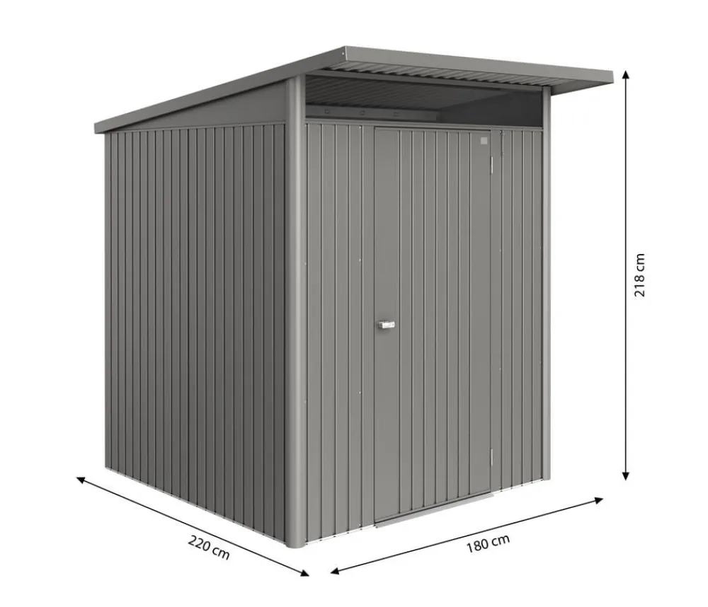 biohort Gartenhäuser & Gerätehäuser > Metallgerätehaus AvantGarde ECO A1, ca. B180/H218/T220 cm