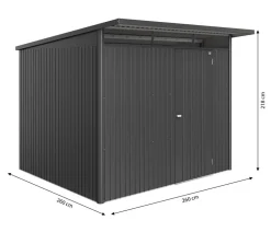 biohort Gartenhäuser & Gerätehäuser > Metallgerätehaus AvantGarde ECO A6, ca. B260/H218/T260 cm