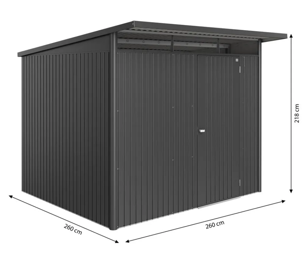 biohort Gartenhäuser & Gerätehäuser > Metallgerätehaus AvantGarde ECO A6, ca. B260/H218/T260 cm