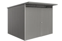 biohort Gartenhäuser & Gerätehäuser - Metallgerätehaus AvantGarde ECO A6, ca. B260/H218/T260 cm Quarzgrau