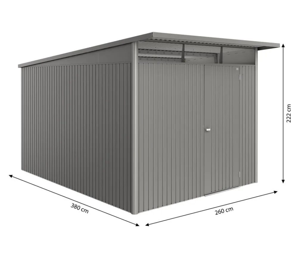 biohort Gartenhäuser & Gerätehäuser > Metallgerätehaus AvantGarde ECO A2, ca. B180/H218/T260 cm