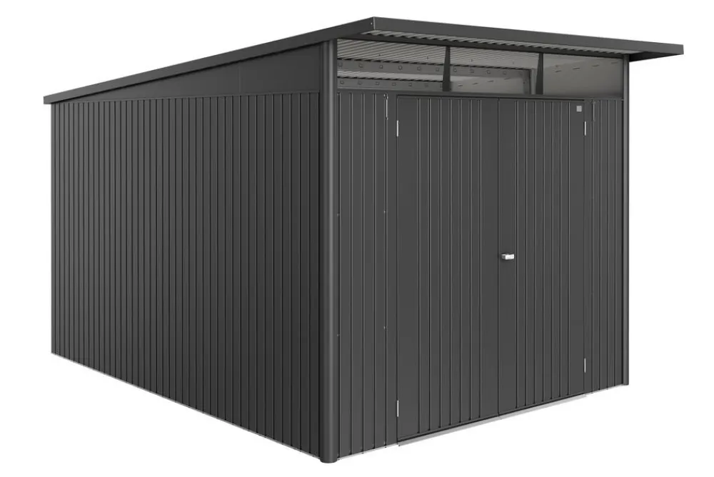 biohort Gartenhäuser & Gerätehäuser - Metallgerätehaus AvantGarde ECO A8, ca. B260/H222/T380 cm Dunkelgrau