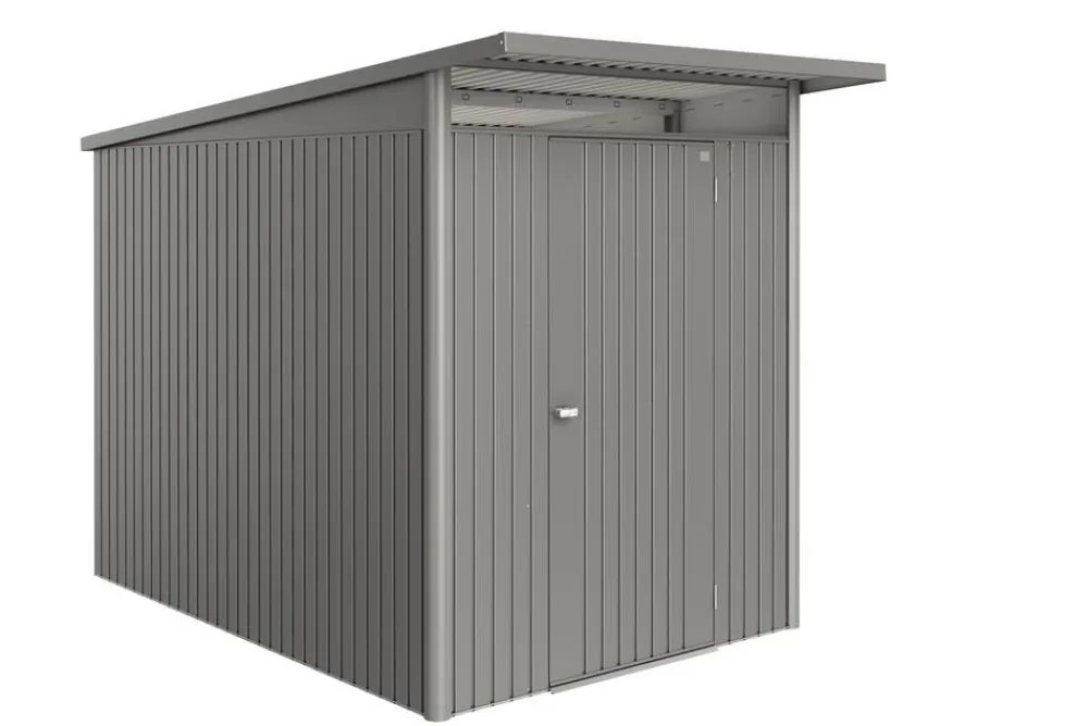 biohort Gartenhäuser & Gerätehäuser - Metallgerätehaus AvantGarde ECO A3, ca. B180/H217/T300 cm Quarzgrau