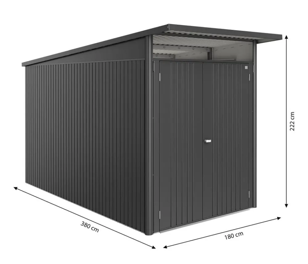 biohort Gartenhäuser & Gerätehäuser > Metallgerätehaus AvantGarde ECO A4, ca. B180/H222/T380 cm