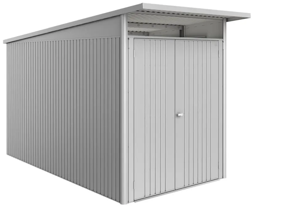 biohort Metallgerätehaus AvantGarde ECO A4, ca. B180/H222/T380 cm Silber