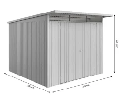 biohort Gartenhäuser & Gerätehäuser > Metallgerätehaus AvantGarde ECO A7, ca. B260/H217/T300 cm