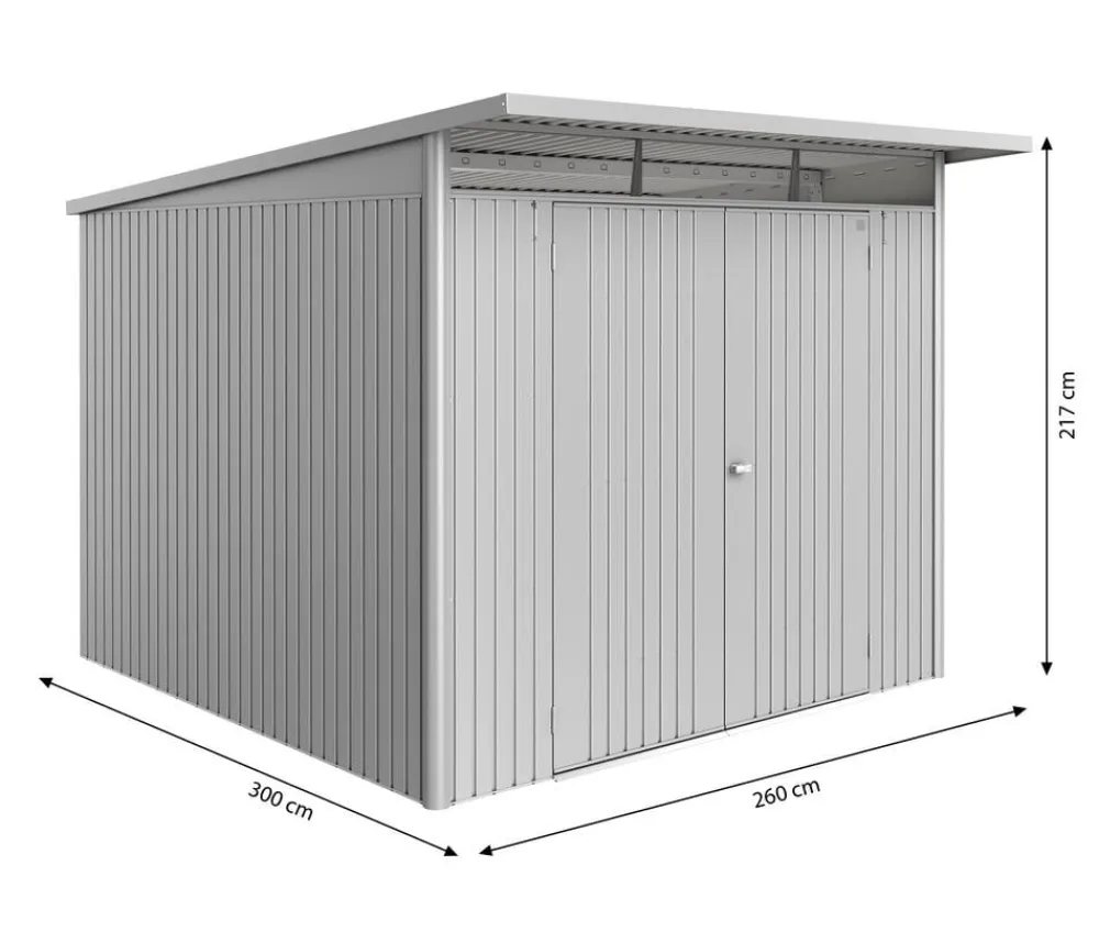 biohort Gartenhäuser & Gerätehäuser > Metallgerätehaus AvantGarde ECO A7, ca. B260/H217/T300 cm