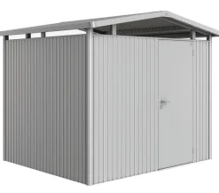 biohort Metallgerätehaus Panorama® P3, ca. B273/H227/T238 cm Silber New