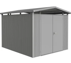 biohort Gartenhäuser & Gerätehäuser - Metallgerätehaus Panorama® P5, ca. B273/H227/T318 cm Quarzgrau