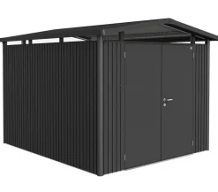 biohort Metallgerätehaus Panorama® P5, ca. B273/H227/T318 cm Dunkelgrau Best