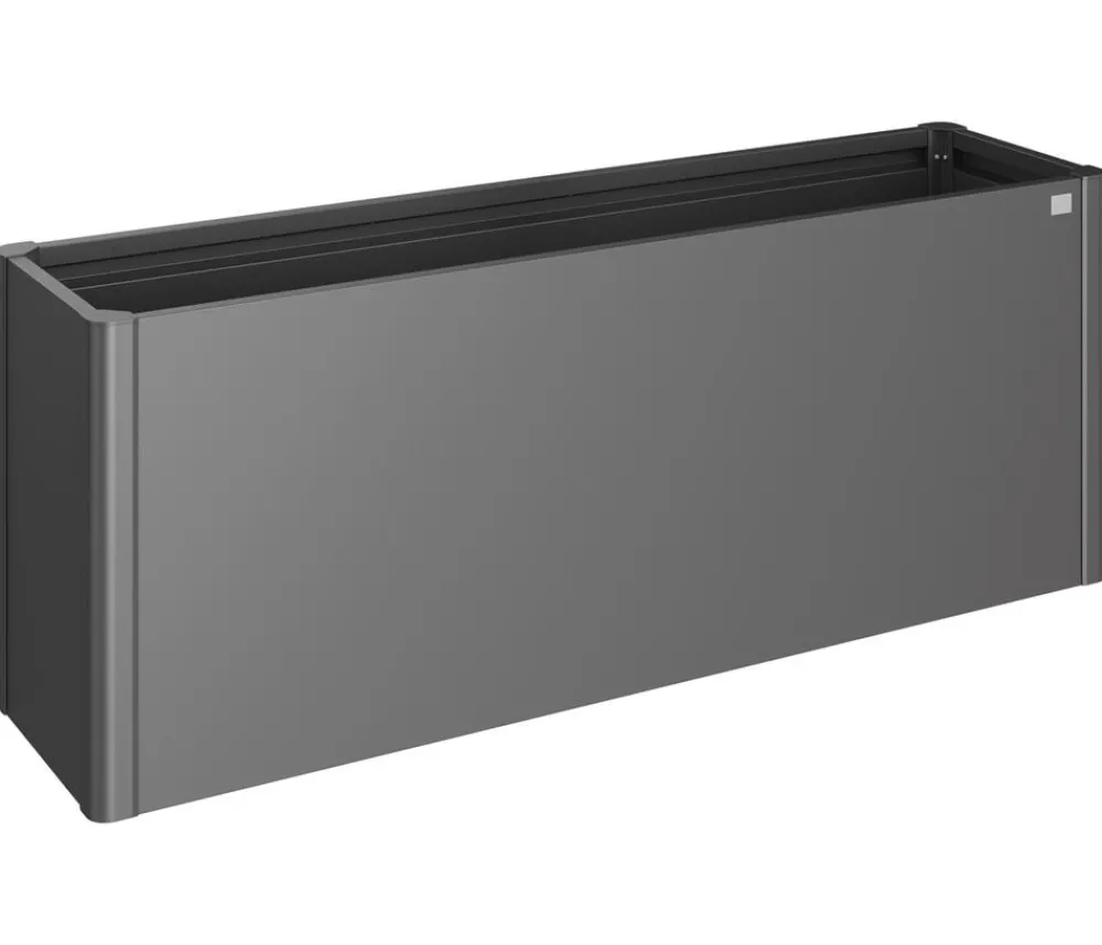 biohort Hochbeete & Frühbeete - Metall HochBeet 2x0,5, ca. B201,6/H77/T54,7 cm Dunkelgrau