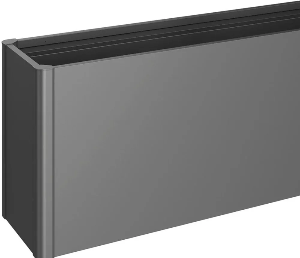 biohort Hochbeete & Frühbeete - Metall HochBeet 2x0,5, ca. B201,6/H77/T54,7 cm Dunkelgrau