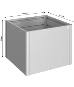 biohort Hochbeete & Frühbeete > Metall-HochBeet 1x1, ca. B103,1/H77/T103,1 cm