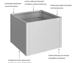 biohort Hochbeete & Frühbeete > Metall-HochBeet 1x1, ca. B103,1/H77/T103,1 cm