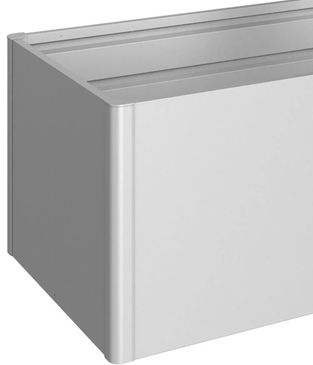 biohort Metall-HochBeet 2x1, ca. B201,6/H77/T103,1 cm Silber Discount