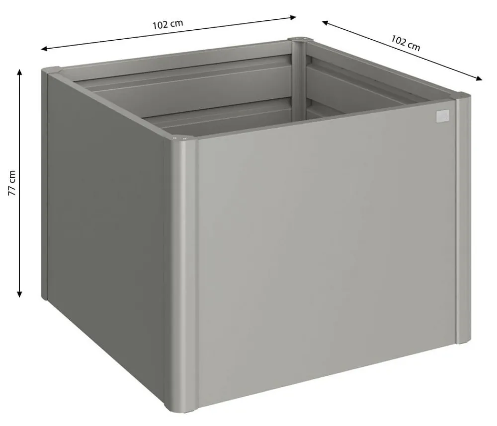 biohort Hochbeete & Frühbeete > Metall HochBeet 1,5x0,5, ca. B152/H77/T53 cm