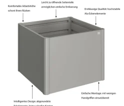 biohort Hochbeete & Frühbeete > Metall HochBeet 1,5x0,5, ca. B152/H77/T53 cm