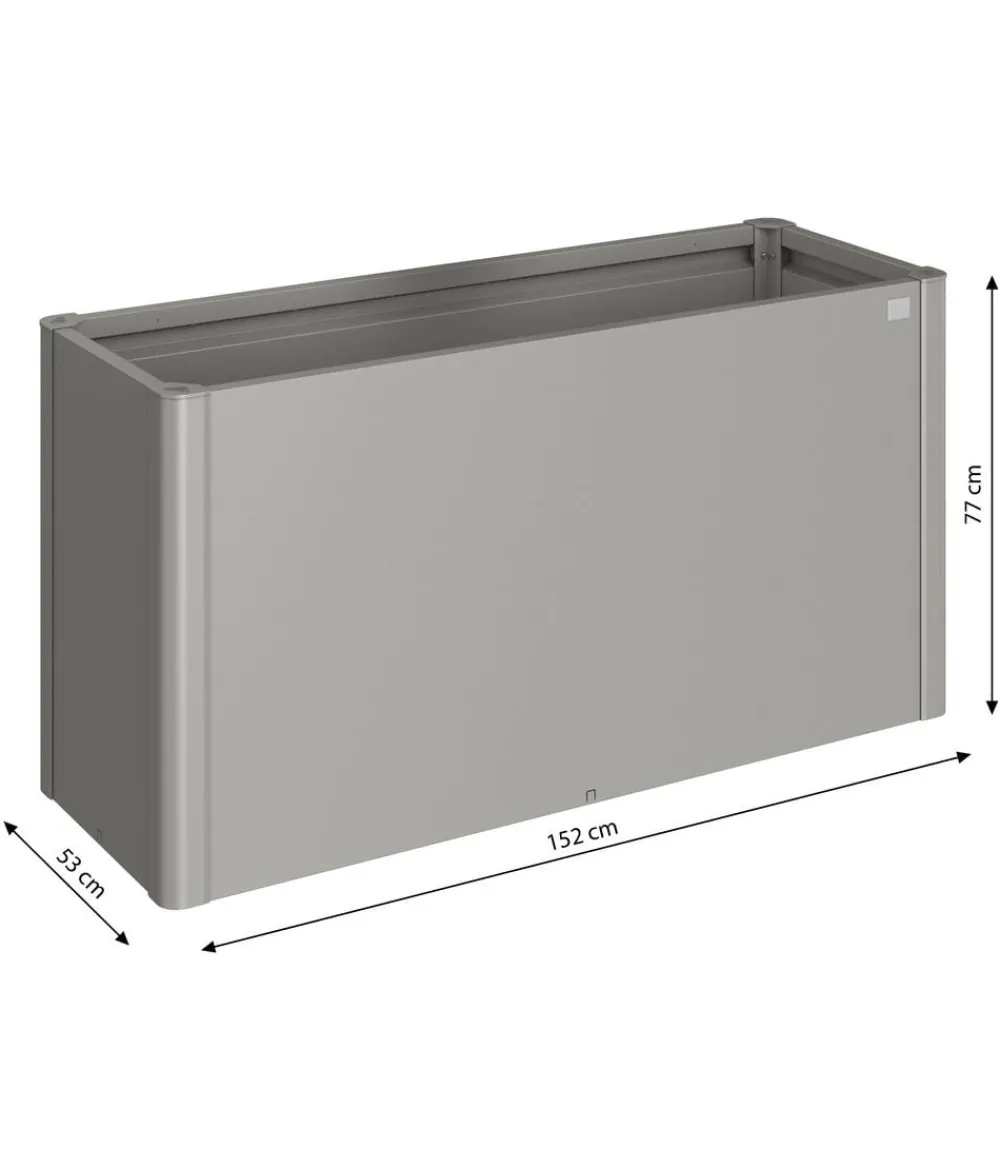 biohort Hochbeete & Frühbeete > Metall HochBeet 1,5x0,5, ca. B152/H77/T53 cm
