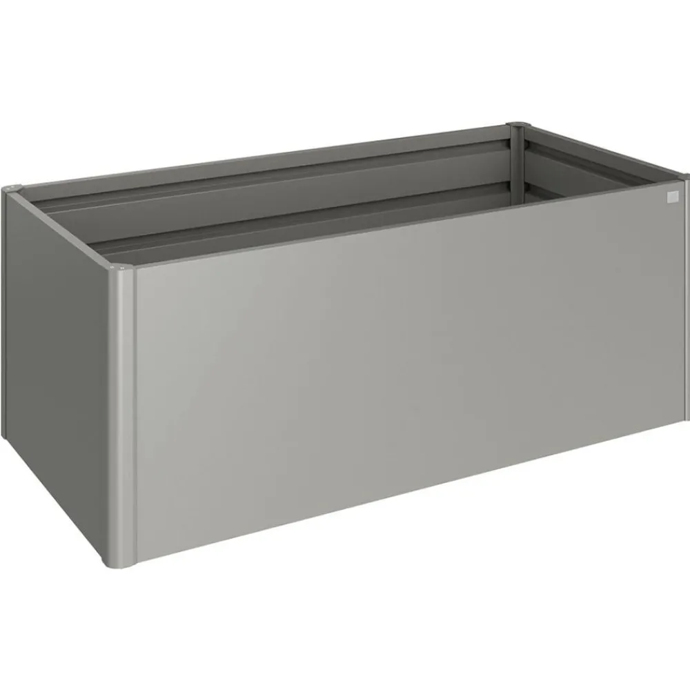 biohort Hochbeete & Frühbeete - Metall-HochBeet 2x1, ca. B201,6/H77/T103,1 cm Quarzgrau