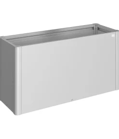 biohort Hochbeete & Frühbeete - Metall HochBeet 1,5x0,5, ca. B152/H77/T53 cm Silber