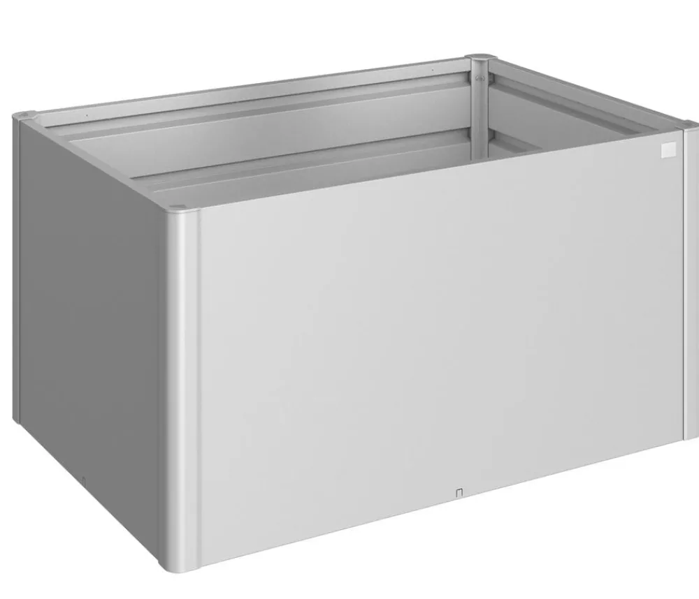 biohort Hochbeete & Frühbeete - Metall Hochbeet 1,5x1, ca. B152/H77/T102 cm Silber