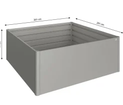 biohort Hochbeete & Frühbeete > Metall-HochBeet 2x2, ca. B201,6/H77/T201,6 cm