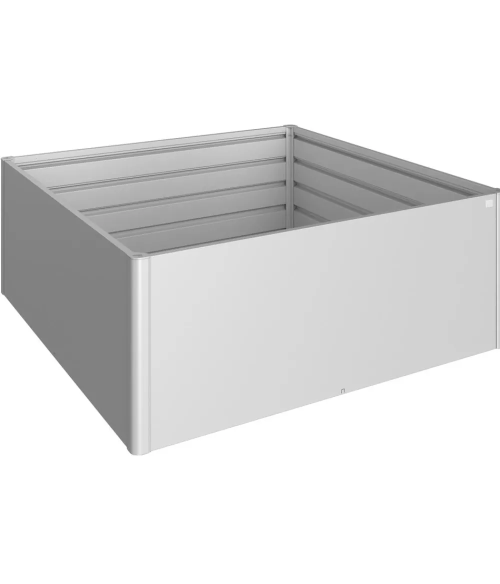 biohort Metall-HochBeet 2x2, ca. B201,6/H77/T201,6 cm Silber