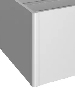 biohort Metall-HochBeet 2x2, ca. B201,6/H77/T201,6 cm Silber