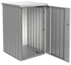 biohort Mülltonnenbox Alex, ca. B80/H129/T88 cm Silber